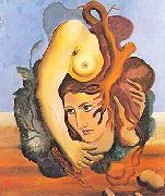 Ismael Nery Composicao Surrealista oil painting on canvas
